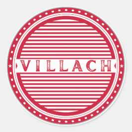 Villach City Pride Emblem – Austria Identity Ronde Sticker