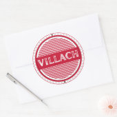 Villach City Pride Emblem – Austrian Identity Ronde Sticker (Envelop)