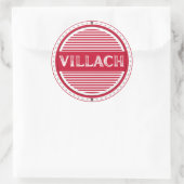 Villach City Pride Emblem – Austrian Identity Ronde Sticker (Tas)