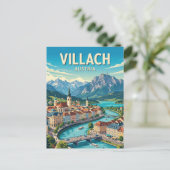 Villach Oostenrijk Briefkaart (Staand voorkant)