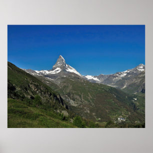 Village at the Foot of the Matterhorn Poster