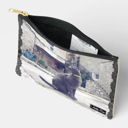 Village Cats Essential Pouch - Ash Etui (Open)