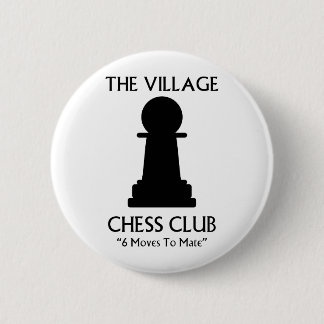 Village Chess Club Ronde Button 5,7 Cm