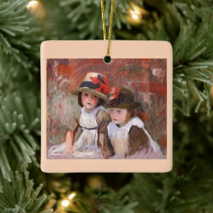 Village Children (1890) door John Singer Sargent Keramisch Ornament