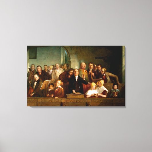 Village choir (zie ook 12274) canvas afdruk (Voorkant)