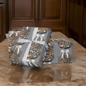 Village Christmas Snow Wereldbol Cadeaupapier