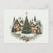Village Christmas tree Briefkaart (Voorkant)