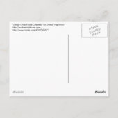 Village Church en begraafplaats Briefkaart (Achterkant)