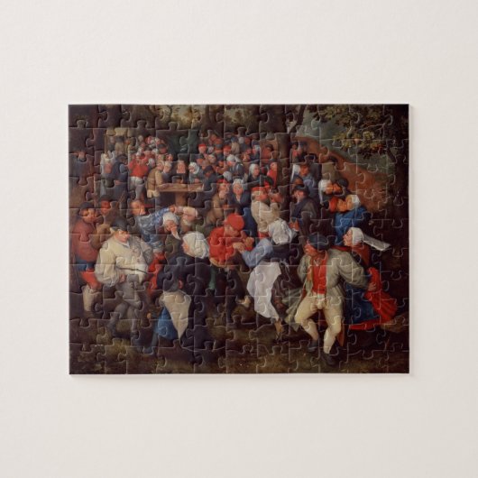 Village Dance (olie op het paneel) Legpuzzel (Horizontaal)