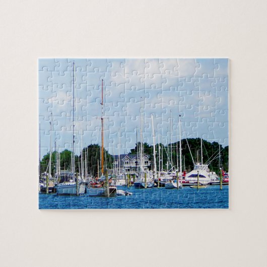 Village Dock in Wickford RI Legpuzzel (Horizontaal)