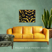 Village Gold Poster