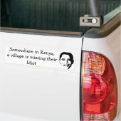 Village Idiot Bumpersticker (Op Truck)
