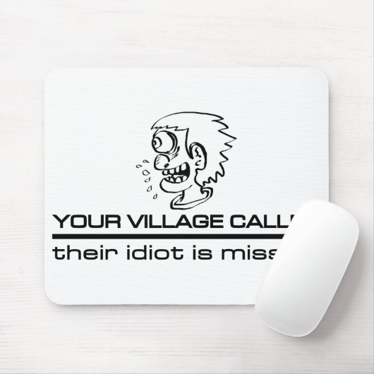 Village Idiot mousepad Muismat (Met muis)