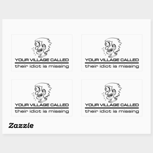 Village Idiot stickers (Vel)