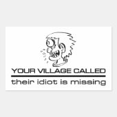 Village Idiot stickers (Voorkant)