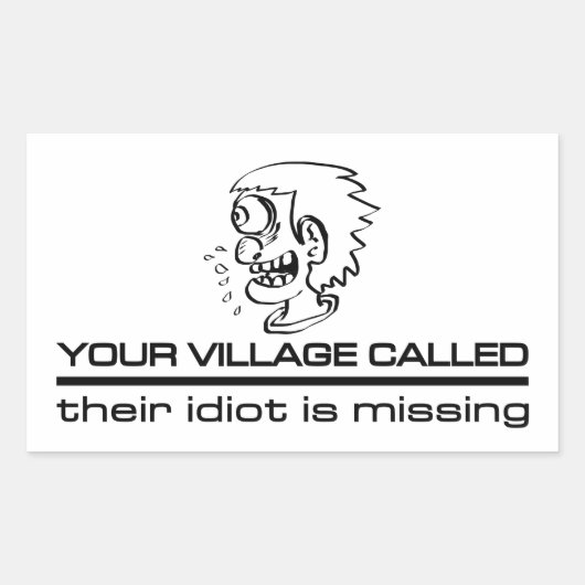 Village Idiot stickers (Voorkant)