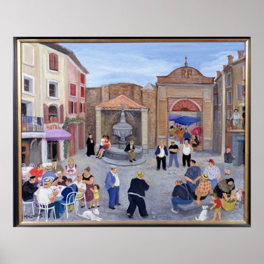 Village in Provence Poster (Voorkant)