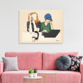 Village Inn Canvas Afdruk (Insitu (Woonkamer))