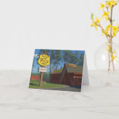 Village Inn Pizza Illustratie Raleigh NC Kaart (Gele Bloem)