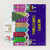 Village Jigzaag Puzzle Legpuzzel (Horizontaal)