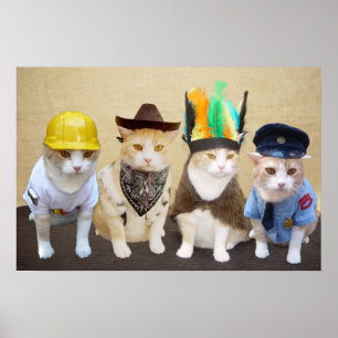Village Katten Poster
