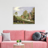 Village Landscape Canvas Afdruk (Insitu (Woonkamer))