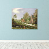 Village Landscape Canvas Afdruk (Insitu (Houten vloer))