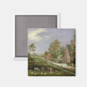 Village Landscape Magneet (Voorkant / Achterkant)