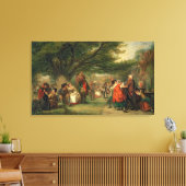 Village Merrymaking Canvas Afdruk (Insitu (Woonkamer))
