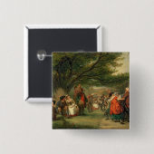 Village Merrymaking Vierkante Button 5,1 Cm (Voorkant /achterkant)