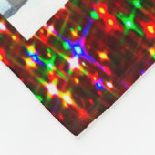 Village Nativity Under Canopy Meerkleurige sterren Fleece Deken (Hoek)