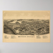 Village of Wappingers Falls Town Map Poster (Voorkant)