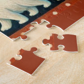 Village Polar Beren en kerstbomen Legpuzzel (Zijkant)