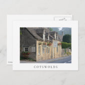 Village pub in the Cotswolds white briefkaart (Voorkant / Achterkant)