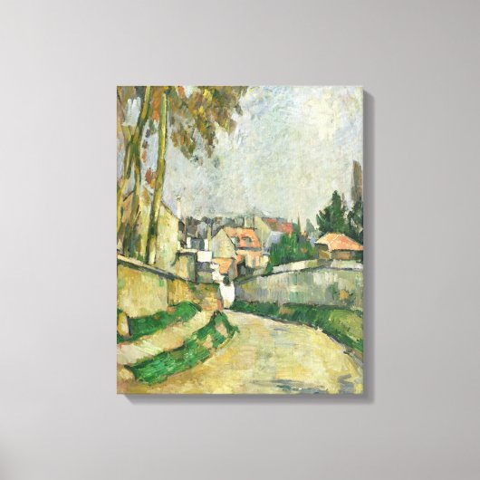 Village Road, 1879-82 (olie op canvas) Canvas Afdruk (Voorkant)