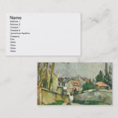 Village Road, 1879-82 (olie op canvas) Visitekaartje (Voorkant / Achterkant)