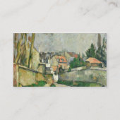 Village Road, 1879-82 (olie op canvas) Visitekaartje (Achterkant)