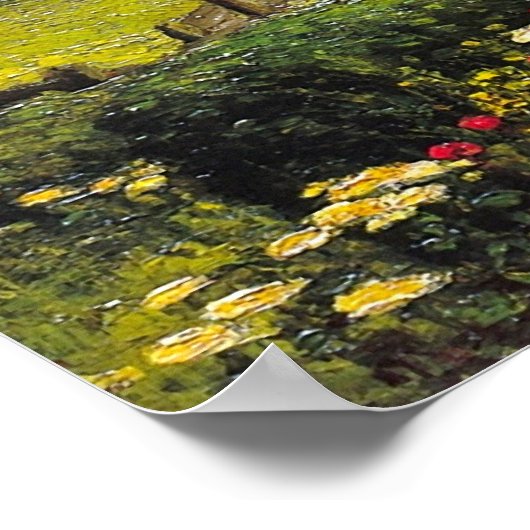 Village Scene, Childe Hassam Poster (Hoek)