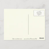 Village Scene Waterverf Painting Briefkaart! Briefkaart (Achterkant)