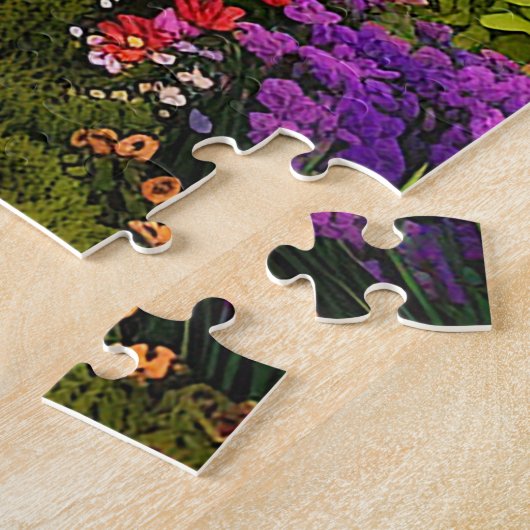 Village spring illustratie legpuzzel (Zijkant)