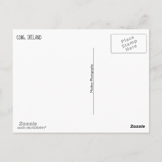 Village Square (Quiet Man) Briefkaart (Achterkant)