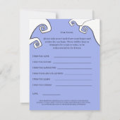 Village Starry Night Wishes for Baby Activity Card Kaart (Achterkant)