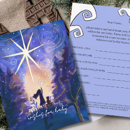 Village Starry Night Wishes for Baby Activity Card Kaart