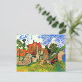 Village Street Auvers Van Gogh Fine Art Briefkaart (Staand voorkant)