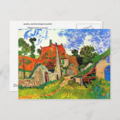 Village Street Auvers Van Gogh Fine Art Briefkaart (Voorkant / Achterkant)