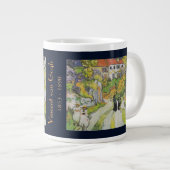 Village Street en Stairs in Auvers met Figures Grote Koffiekop (Voorkant rechts)