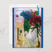 Village Street, Griekenland Briefkaart (Voorkant / Achterkant)