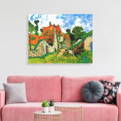 Village Street in Auvers, Vincent van Gogh Canvas Afdruk (Insitu (Woonkamer))