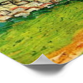 Village Street in Auvers Vincent Van Gogh Poster (Hoek)