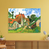 Village Street, van Vincent van Gogh Canvas Afdruk (Insitu (Woonkamer))